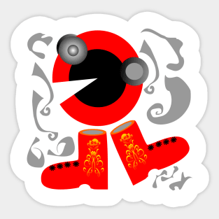 red shoes Sticker